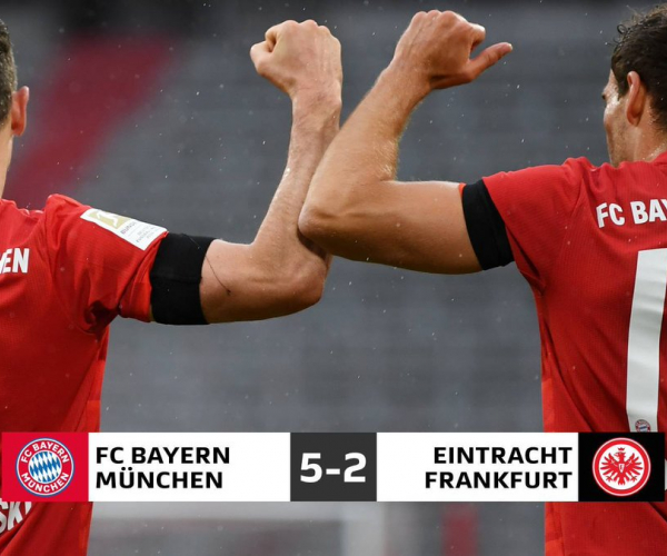 Manita del Bayern alla sua versione: 5-2 al Francoforte