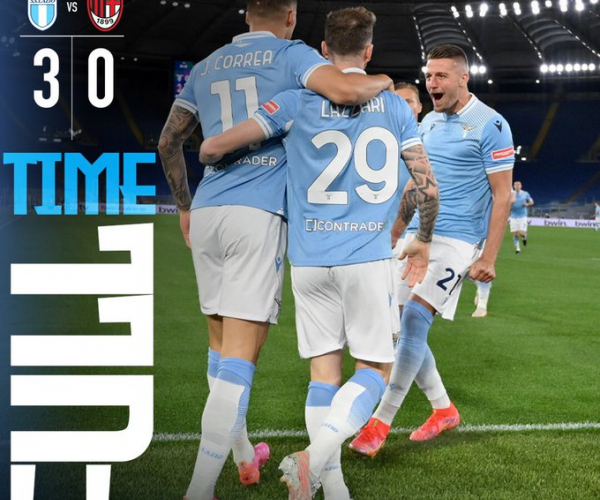 Serie A - Nel segno di Correa la Lazio batte il Milan per 3-0