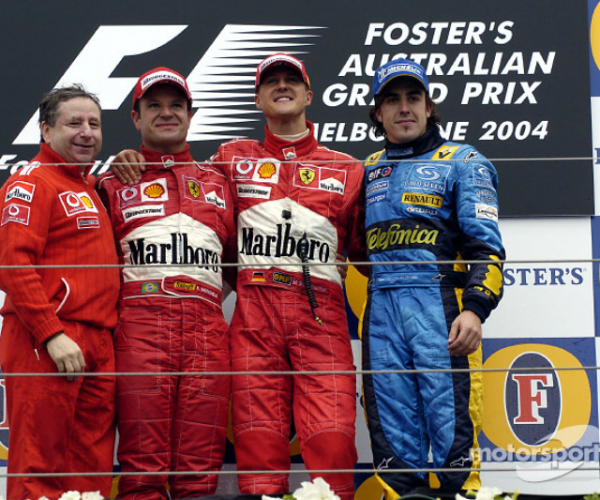 Australia 2004: primer chupito de gloria para un joven Fernando Alonso