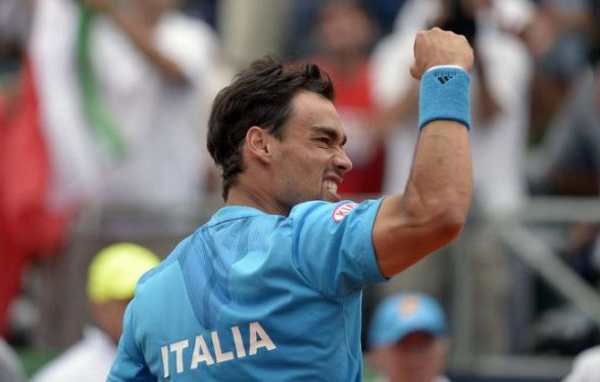 Coppa Davis: Fognini rianima l'Italia, battuto Rublev tre set a zero