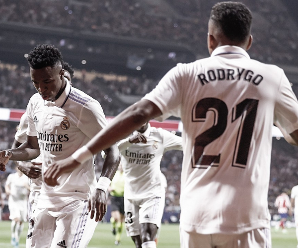 Real Madrid vence Atlético de Madrid com gol de Rodrygo, que baila na comemoração