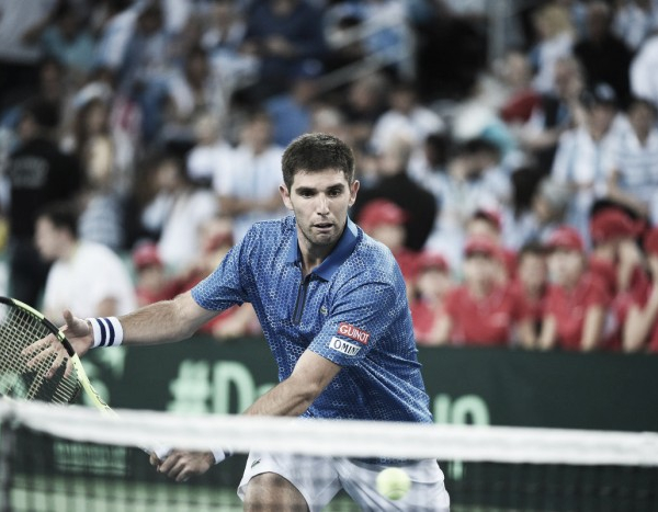Davis Cup, Delbonis completa l'opera contro Karlovic e regala l'insalatiera all'Argentina