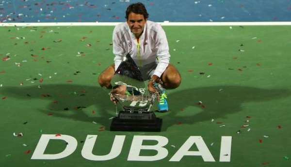 ATP Dubai: sette volte re Federer, Djokovic battuto