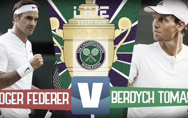 Roger Federer - Tomas Berdych in diretta, LIVE Wimbledon 2017 (3-0)