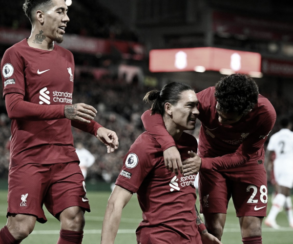 Com gol de Darwin Nuñez, Liverpool derrota West Ham pela Premiere League 