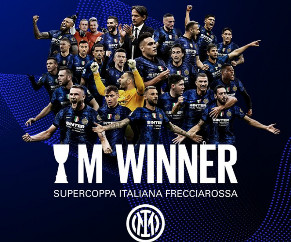 L'Inter vince la Supercoppa Italiana: Gol decisivo di Sanchez nell'ultimo secondo dei supplementari 