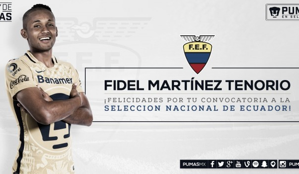 Fidel Martínez, convocado para jugar con su selección
