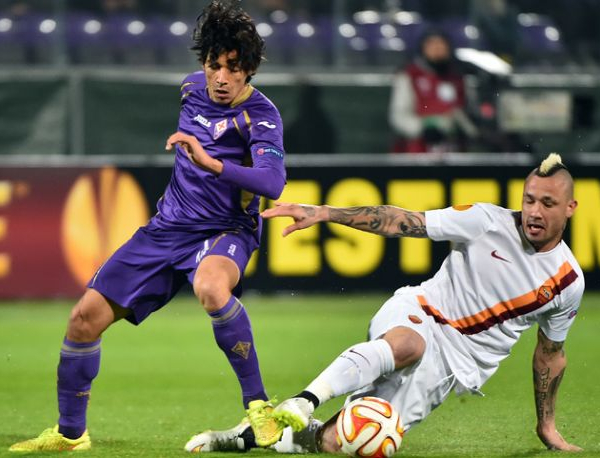 Live Roma - Fiorentina in risultato partita Europa League (0-3)