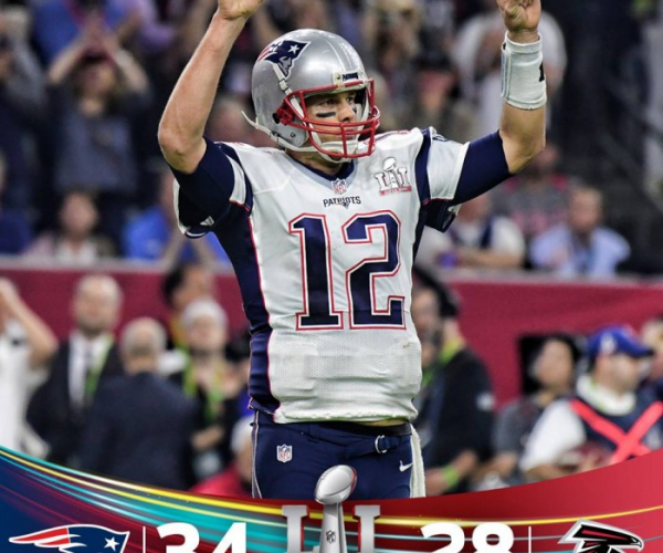 Super Bowl LI: Brady è storico, i Patriots alzano il Vince Lombardi Trophy dopo una rimonta da urlo
