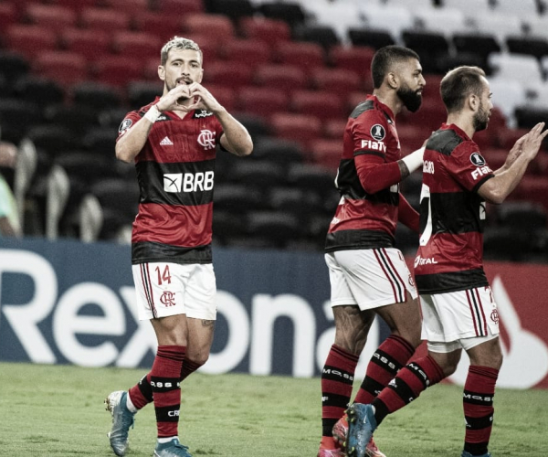 Com dois de Gabigol, Flamengo goleia Unión La Calera pela Libertadores 