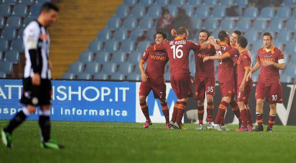 Diretta Udinese - Roma in Serie A
