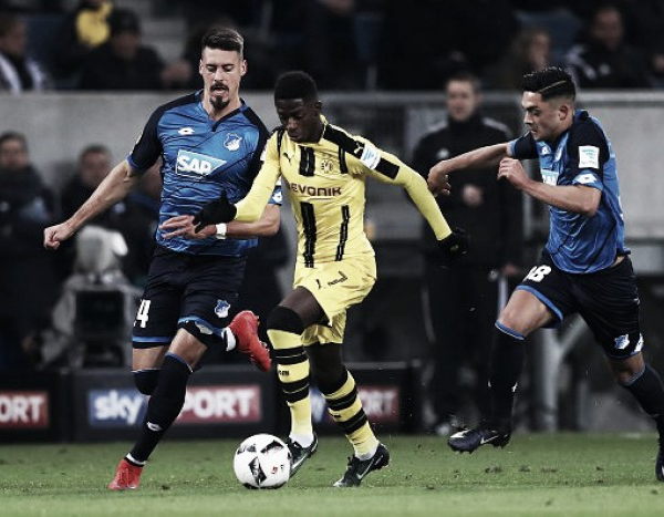 Bundesliga - Dembelé salva il Dortmund, è 2-2 sul campo dell'Hoffenheim