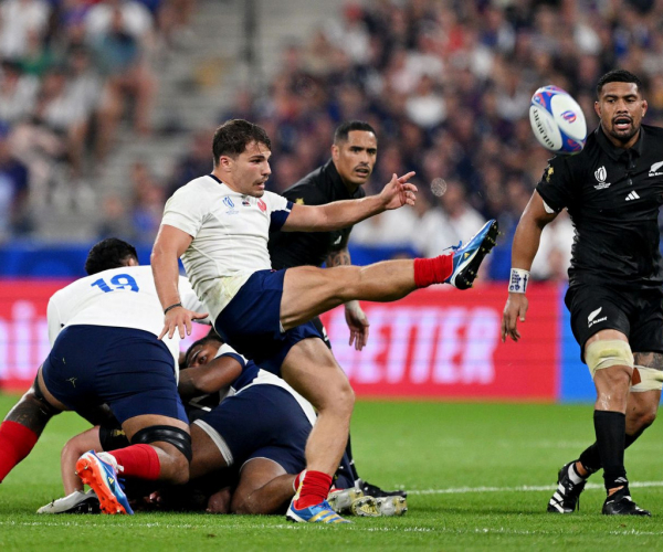 Ensayos y resumen del Francia 28-29 Sudáfrica en Mundial de Rugby 2023