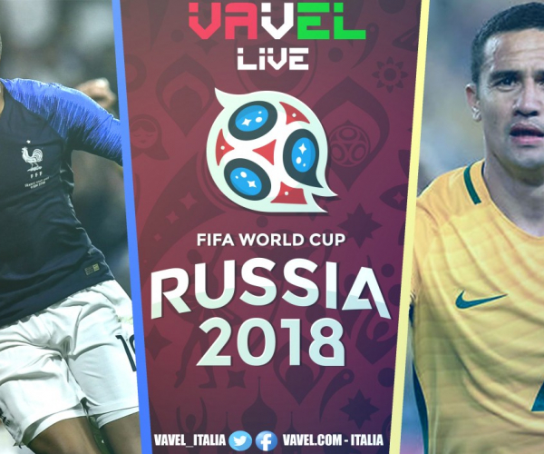 Francia - Australia in diretta, LIVE Mondiali Russia 2018 (2-1): Blues vincono, ma che sofferenza!