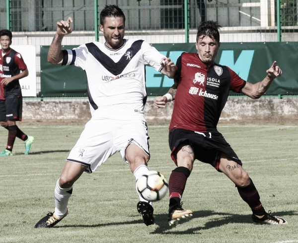 Cagliari, è 2-2 contro il Brescia: Cop in gol, Rastelli moderatamente soddisfatto
