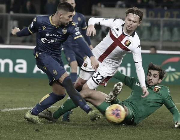 Genoa encara Verona na luta para seguir na elite do futebol italiano