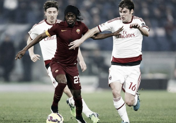 Live Roma - Milan in Serie A 2015/16 (1-1,Rudiger, Kucka)