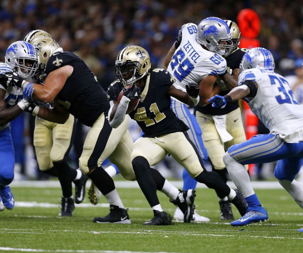 Resumen y anotaciones del Detroit Lions 33-28 New Orleans Saints en la NFL