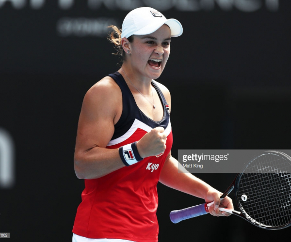 WTA Sydney: Ashleigh Barty upsets Simona Halep in straight sets