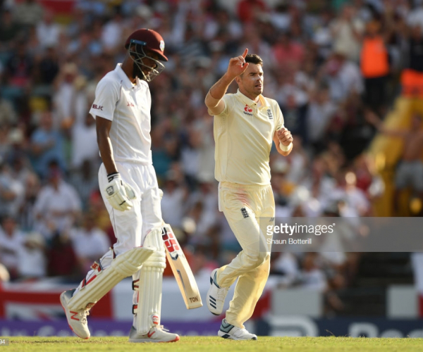 West Indies vs England - First Test, Day One: Tourists end on a high as Anderson strikes