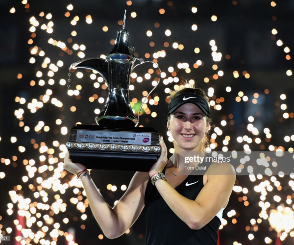 WTA Dubai: Belinda Bencic caps fairytale week with title over Petra Kvitova