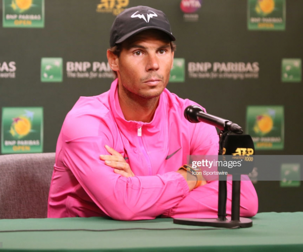 Rafael Nadal withdraws from BNP Paribas Open semifinals