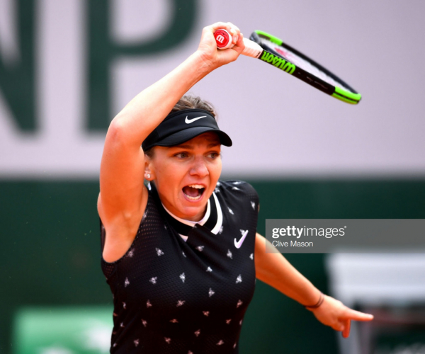 French Open: Simona Halep starts title defence with tough three-set victory