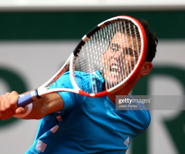 French Open: Dominic Thiem slides past Gael Monfils to reach last eight