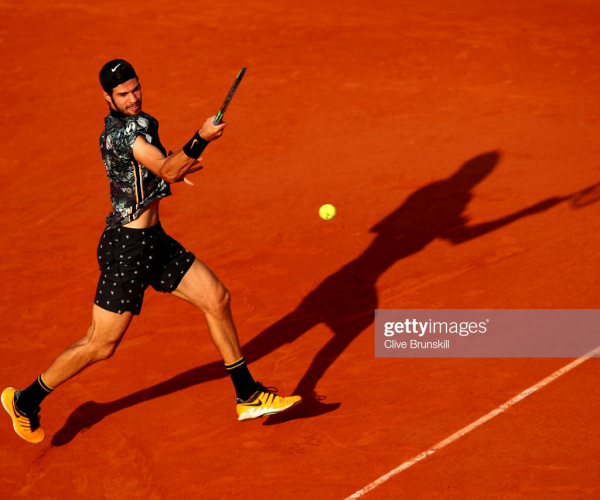French Open: Karen Khachanov upsets Juan Martin Del Potro to reach first major quarterfinal