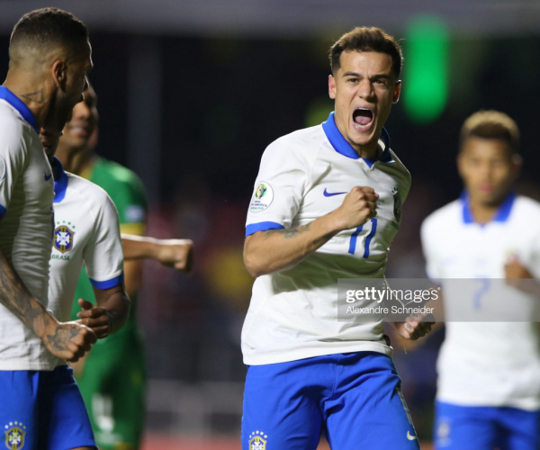 Brazil 3-0 Bolivia: Coutinho stars as hosts triumph in Sao Paolo opener