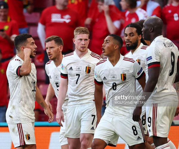 Denmark 1-2 Belgium: Red Devils fight hard for victory in Copenhagen as tributes paid to Christian Eriksen
