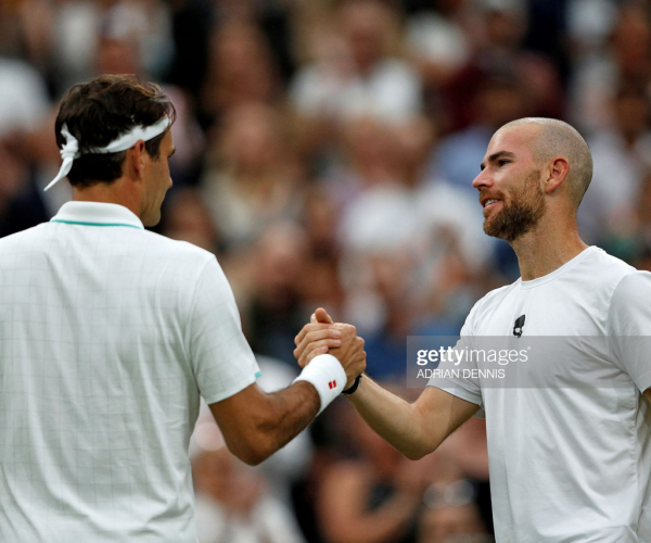 2021 Wimbledon: Roger Federer through after Adrian Mannarino retires