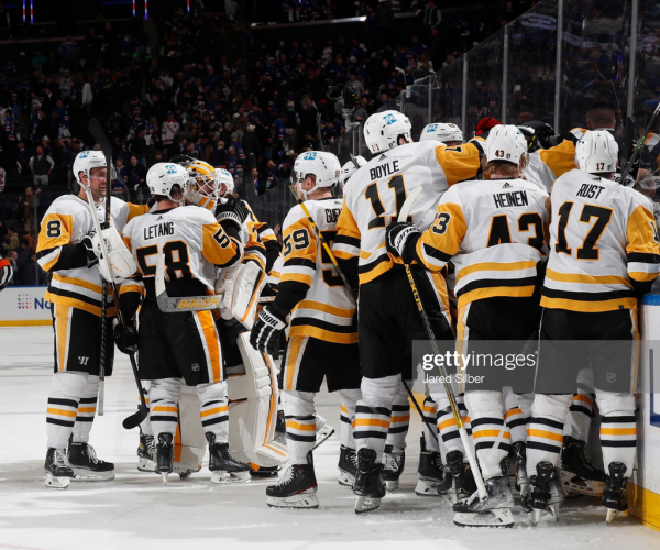 2022 Stanley Cup playoffs: Pittsburgh Penguins top New York Rangers in triple overtime classic in Game 1