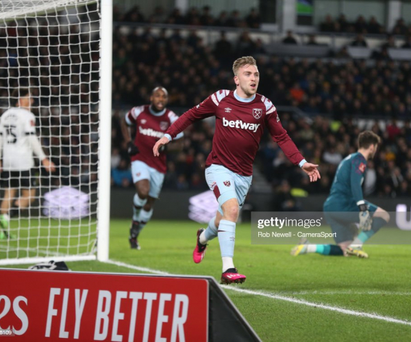 Derby 0-2 West Ham: Bowen and Antonio fire Hammers into fifth round