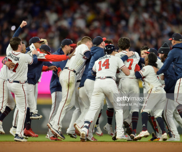 2021 National League Championship Series: Riley the hero as Braves walk off Dodgers in Game 1