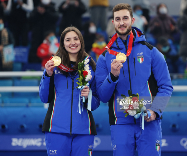 2022 Winter Olympics: Italy wins historic gold in mixed doubles curling