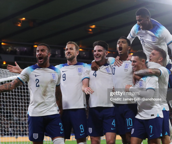 Escocia 1-3 Inglaterra: dominan los ingleses, Jude Bellingham lidera