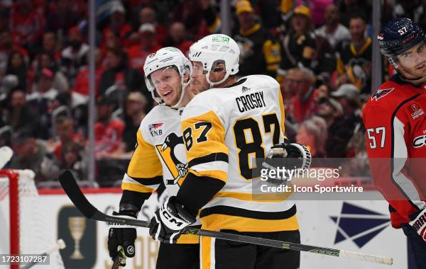 Crosby scores twice as Penguins blank Capitals for first win of the season
