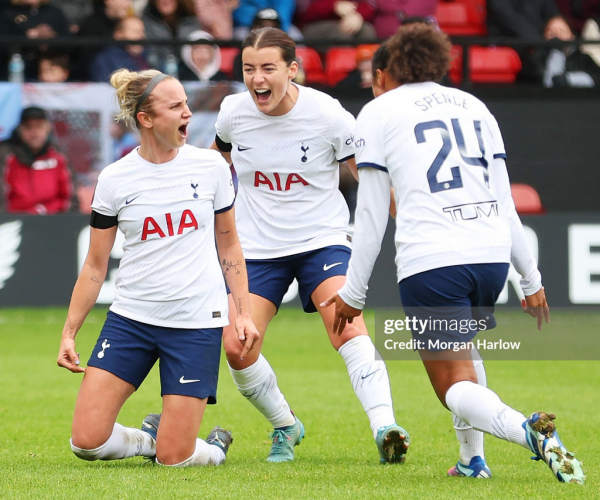 Aston Villa 2-4 Tottenham: Martha Thomas hat-trick continues Spurs' fast start