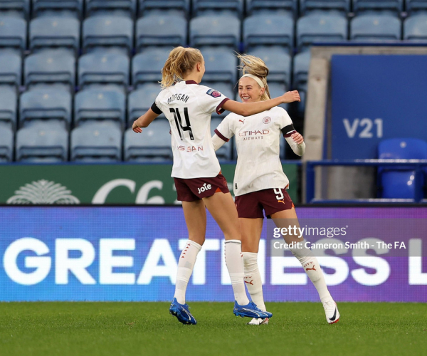 Leicester City 0-1 Manchester City:  Chloe Kelly fires Citizens top of the table