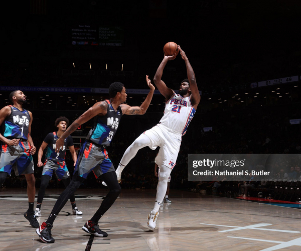 NBA: 76ers 121 - 99 Nets, Joel Embiid dominance leads Sixers to blowout victory over Nets