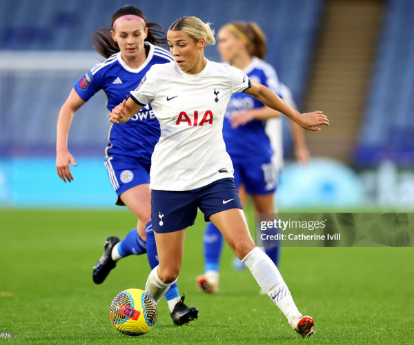 Leicester 1-1 Tottenham: Celin Bizet cancels out Janice Cayman's first-half strike