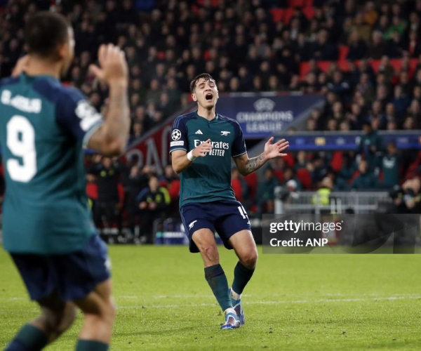 PSV Eindhoven 1-1 Arsenal: Points shared in Eindhoven as Arsenal cruise into the knockouts