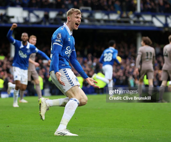 Everton 2-2 Tottenham: Branthwaite's stoppage-time equaliser thwarts Richarlison's happy return
