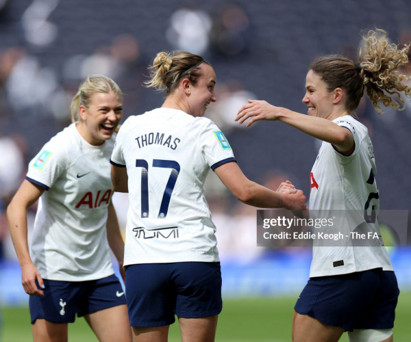 Tottenham 2-1 Leicester (aet): Martha Thomas sends Spurs to first-ever FA Cup final