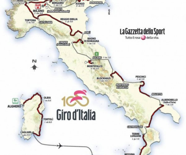 Présentation du 100e Giro d'Italia