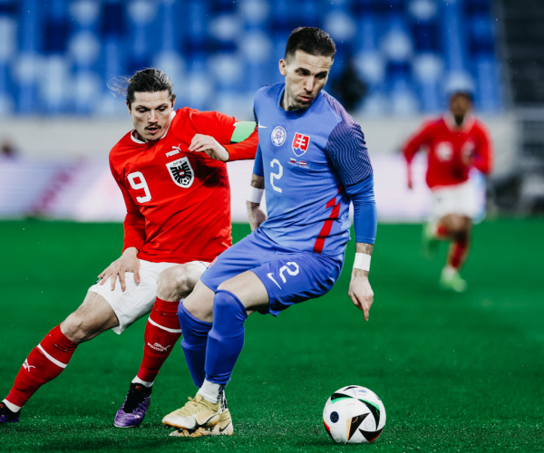 Goles y resumen del Eslovaquia 0-2 Austria en partido amistoso 2024