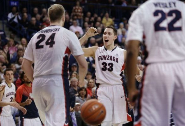 BYU Cougars - Gonzaga Bulldogs Live Score and Commentary of WCC Basketball (73-70)
