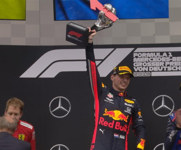 F1 - Un folle GP di Germania - Verstappen vince su un Vettel in rimonta. Terzo a sorpresa Kvyat