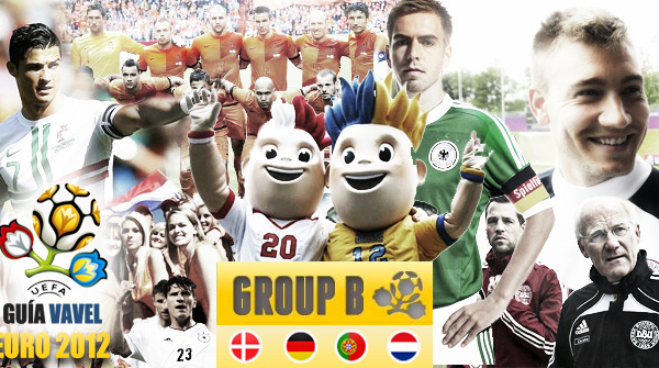 Grupo B de la Eurocopa 2012: Holanda, Dinamarca, Alemania y Portugal